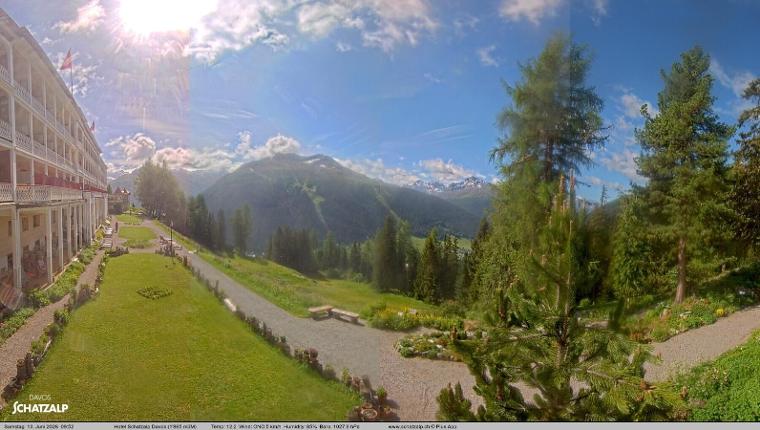 Webcam Davos Jakobshorn: Terasse Hotel Schatzalp