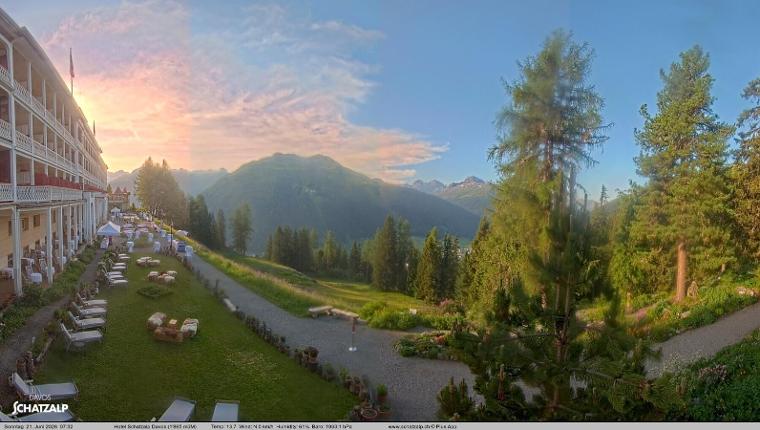 Webcam Davos Jakobshorn: Terasse Hotel Schatzalp