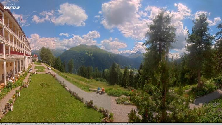Webcam Davos Jakobshorn: Terasse Hotel Schatzalp