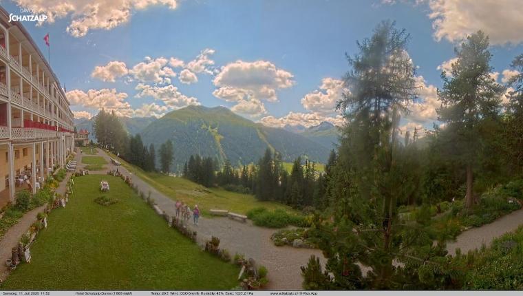 Webcam Davos Jakobshorn: Terasse Hotel Schatzalp