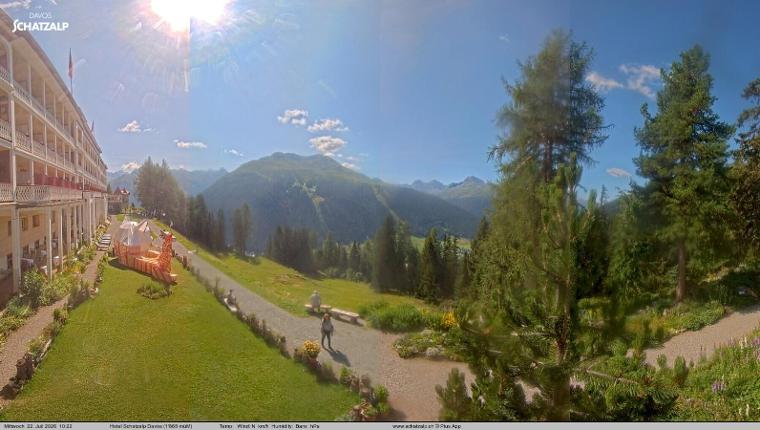 Webcam Davos Jakobshorn: Terasse Hotel Schatzalp