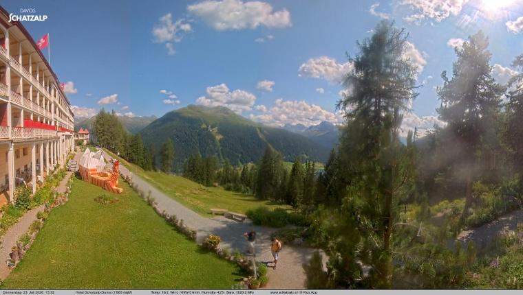 Webcam Davos Jakobshorn: Terasse Hotel Schatzalp