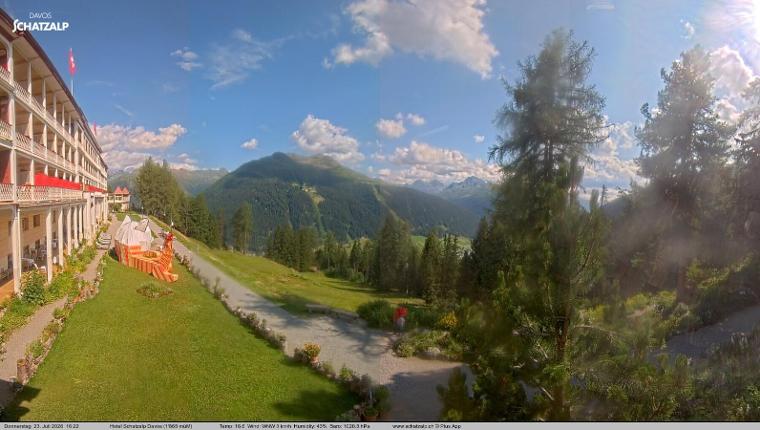 Webcam Davos Jakobshorn: Terasse Hotel Schatzalp