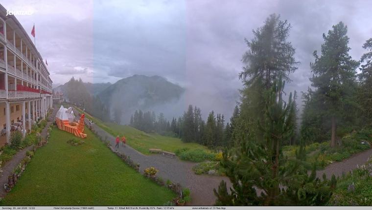 Webcam Davos Jakobshorn: Terasse Hotel Schatzalp