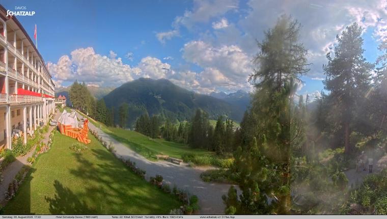Webcam Davos Jakobshorn: Terasse Hotel Schatzalp