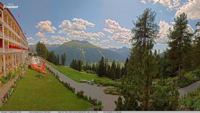 Webcam Davos Jakobshorn: Terasse Hotel Schatzalp