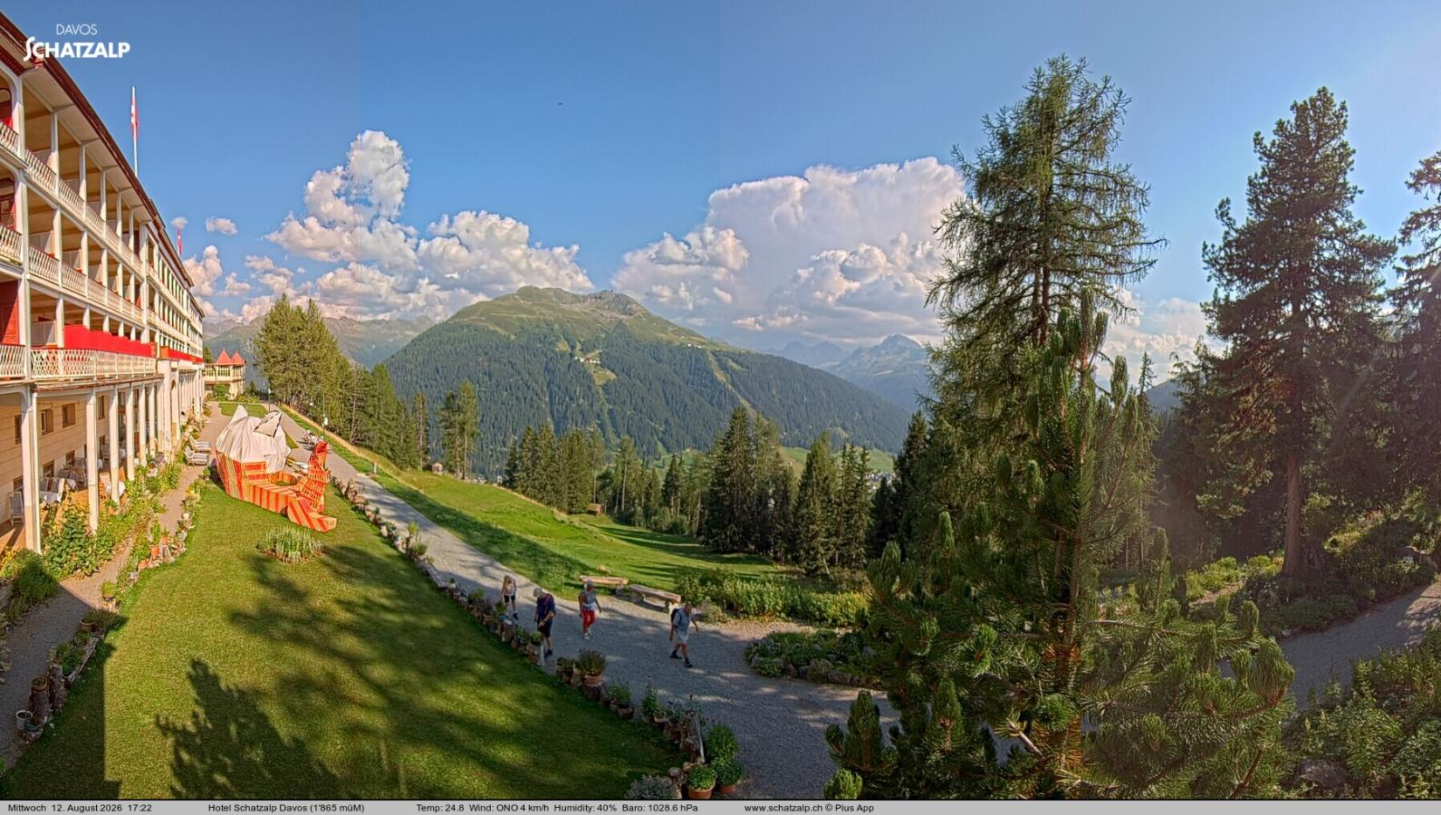 Webcam Davos Jakobshorn: Terasse Hotel Schatzalp