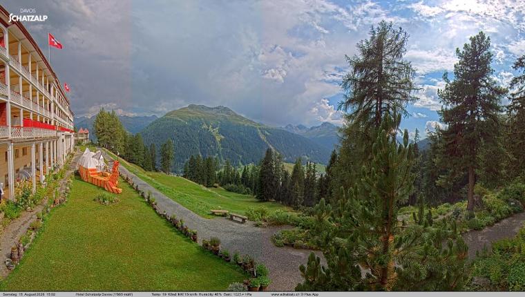 Webcam Davos Jakobshorn: Terasse Hotel Schatzalp