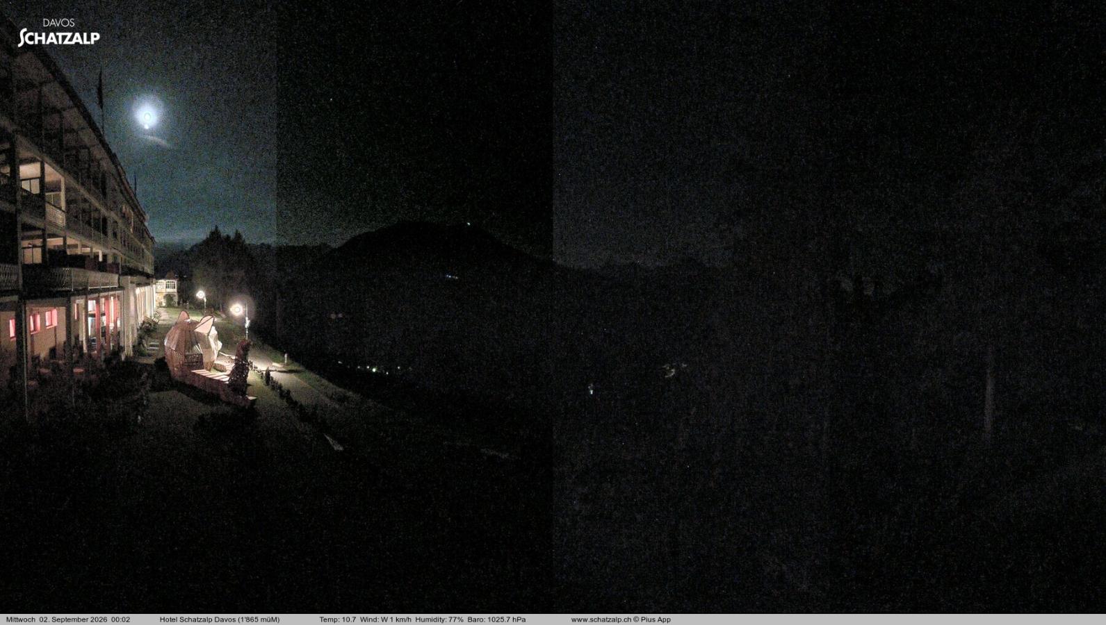Webcam Davos Jakobshorn: Terasse Hotel Schatzalp