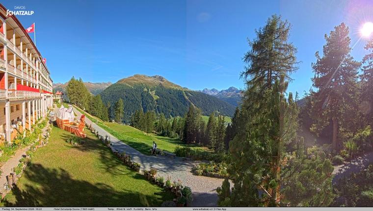 Webcam Davos Jakobshorn: Terasse Hotel Schatzalp
