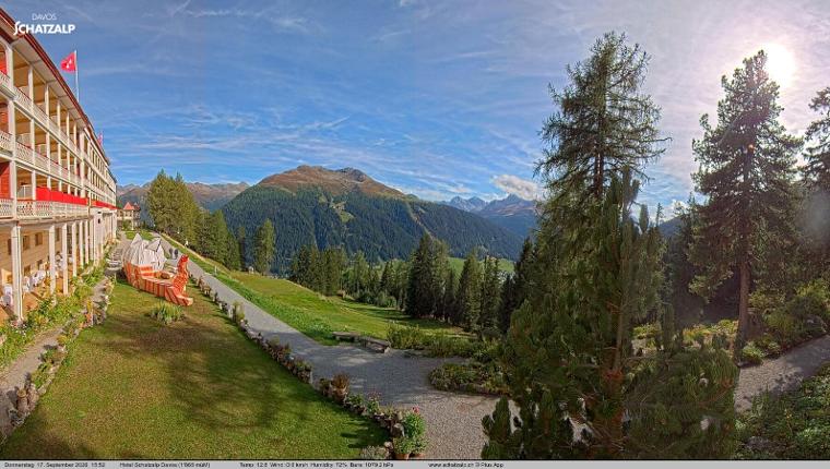 Webcam Davos Jakobshorn: Terasse Hotel Schatzalp