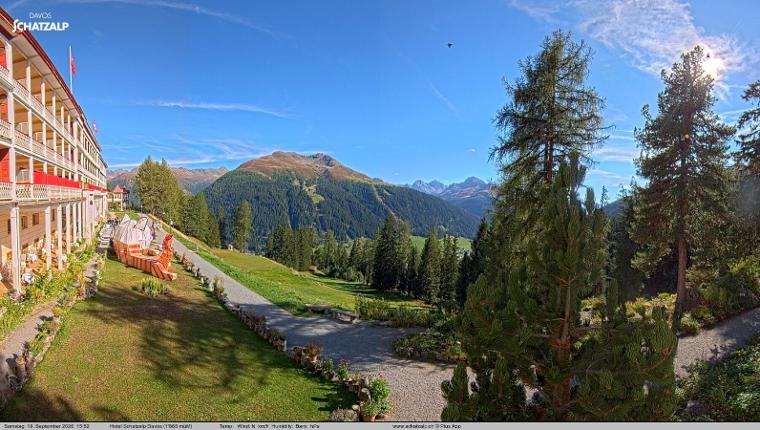 Webcam Davos Jakobshorn: Terasse Hotel Schatzalp