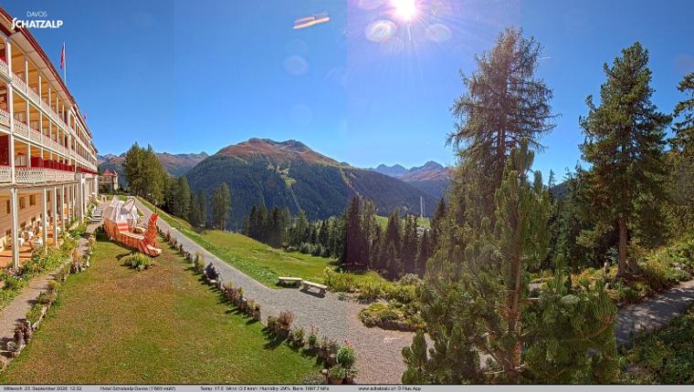 Webcam Davos Jakobshorn: Terasse Hotel Schatzalp