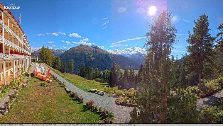 Webcam Davos Jakobshorn: Terasse Hotel Schatzalp
