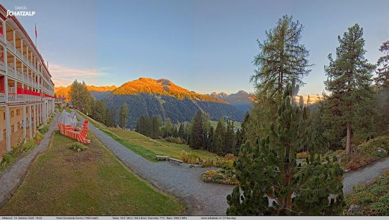 Webcam Davos Jakobshorn: Terasse Hotel Schatzalp