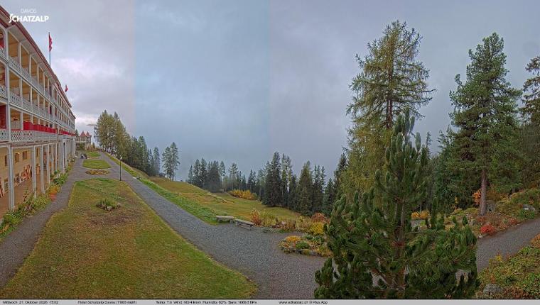Webcam Davos Jakobshorn: Terasse Hotel Schatzalp