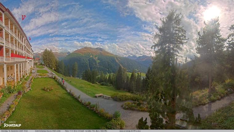 Webcam Davos Jakobshorn: Terasse Hotel Schatzalp