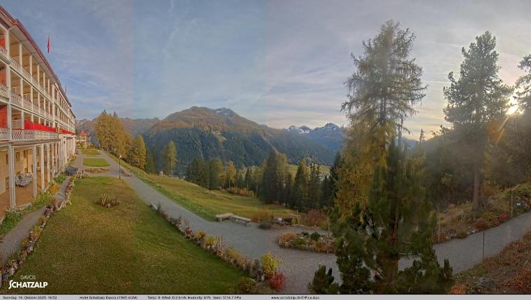 Webcam Davos Jakobshorn: Terasse Hotel Schatzalp