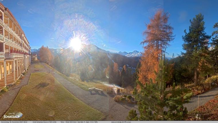 Webcam Davos Jakobshorn: Terasse Hotel Schatzalp