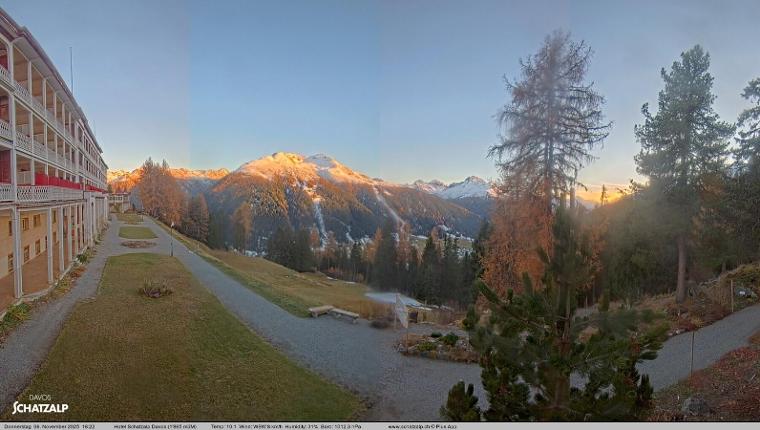Webcam Davos Jakobshorn: Terasse Hotel Schatzalp