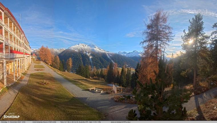 Webcam Davos Jakobshorn: Terasse Hotel Schatzalp