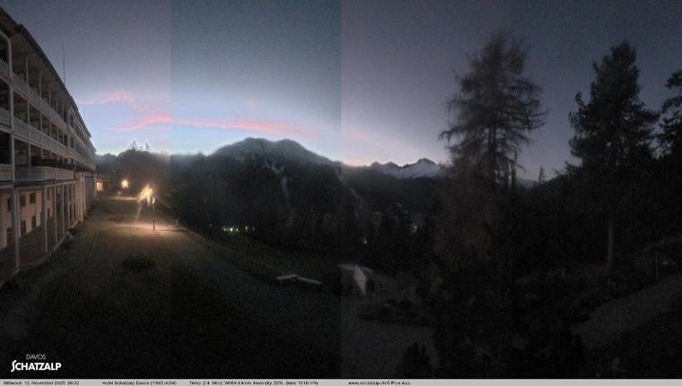 Webcam Davos Jakobshorn: Terasse Hotel Schatzalp