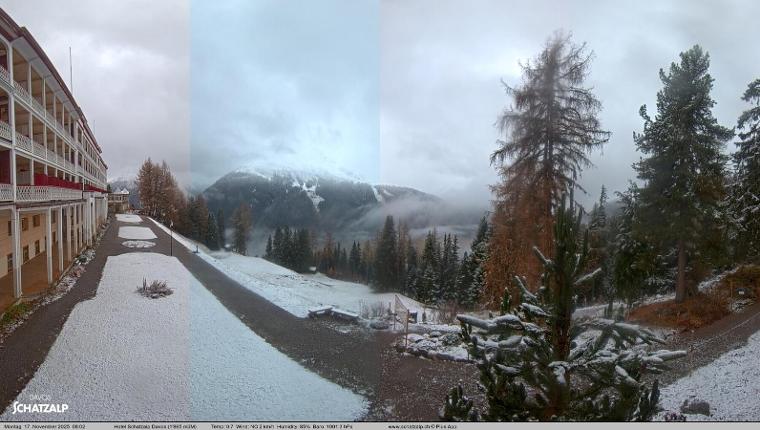 Webcam Davos Jakobshorn: Terasse Hotel Schatzalp