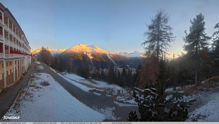 Webcam Davos Jakobshorn: Terasse Hotel Schatzalp