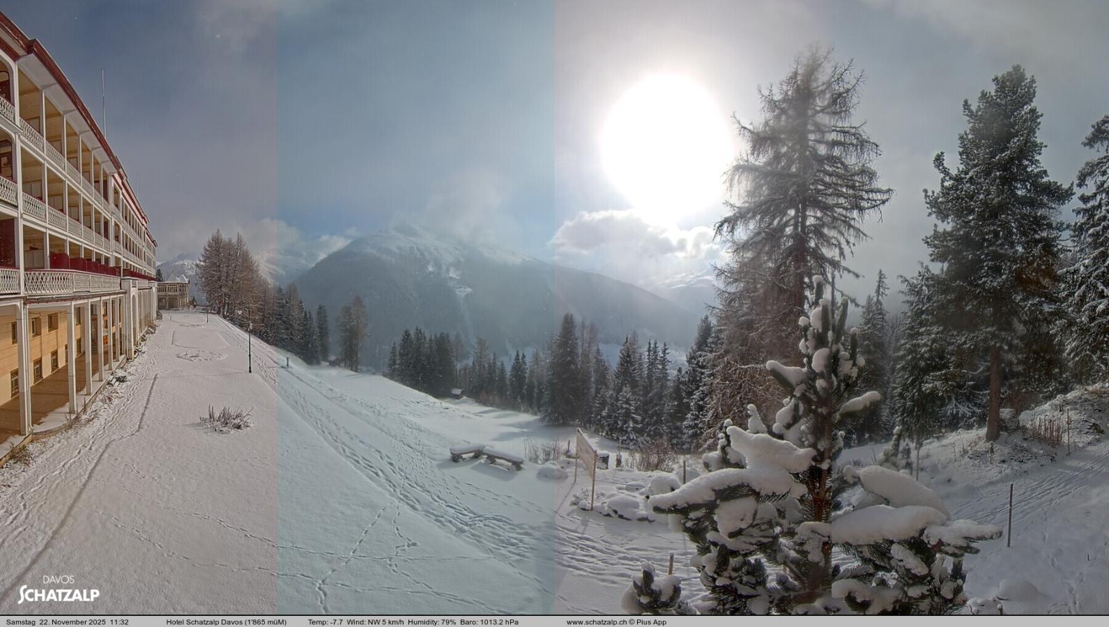 Webcam Davos Jakobshorn: Terasse Hotel Schatzalp