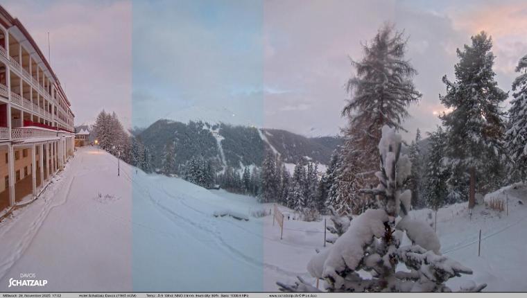 Webcam Davos Jakobshorn: Terasse Hotel Schatzalp