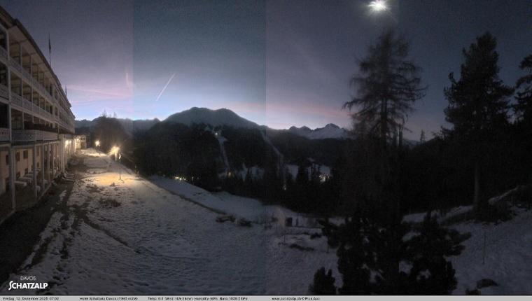 Webcam Davos Jakobshorn: Terasse Hotel Schatzalp