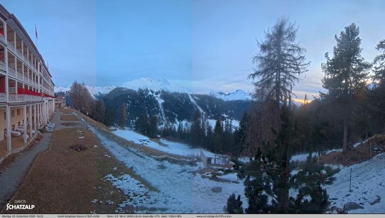 Webcam Davos Jakobshorn: Terasse Hotel Schatzalp
