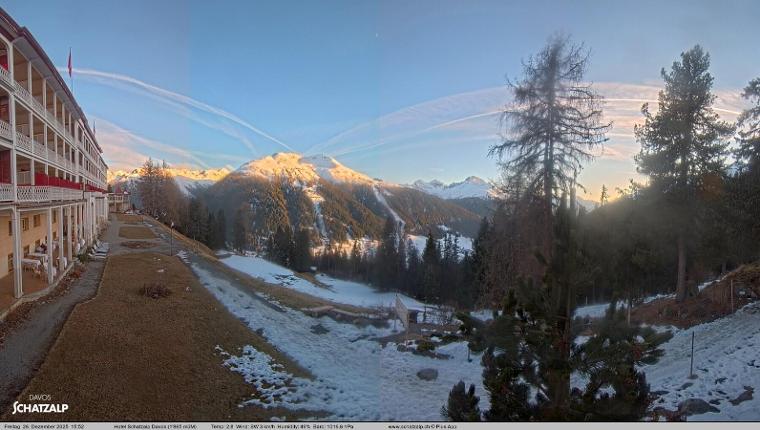 Webcam Davos Jakobshorn: Terasse Hotel Schatzalp
