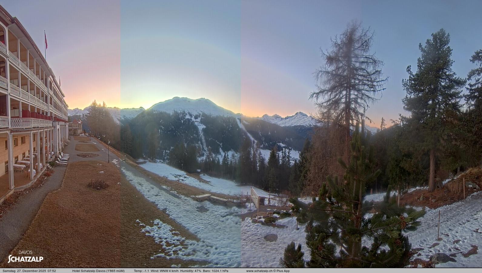Webcam Davos Jakobshorn: Terasse Hotel Schatzalp