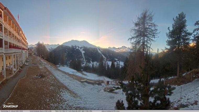 Webcam Davos Jakobshorn: Terasse Hotel Schatzalp