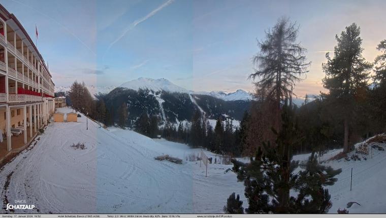 Webcam Davos Jakobshorn: Terasse Hotel Schatzalp