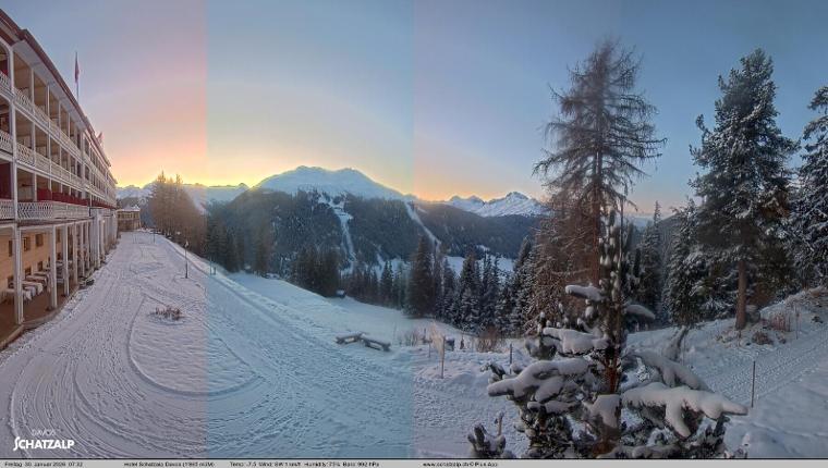Webcam Davos Jakobshorn: Terasse Hotel Schatzalp