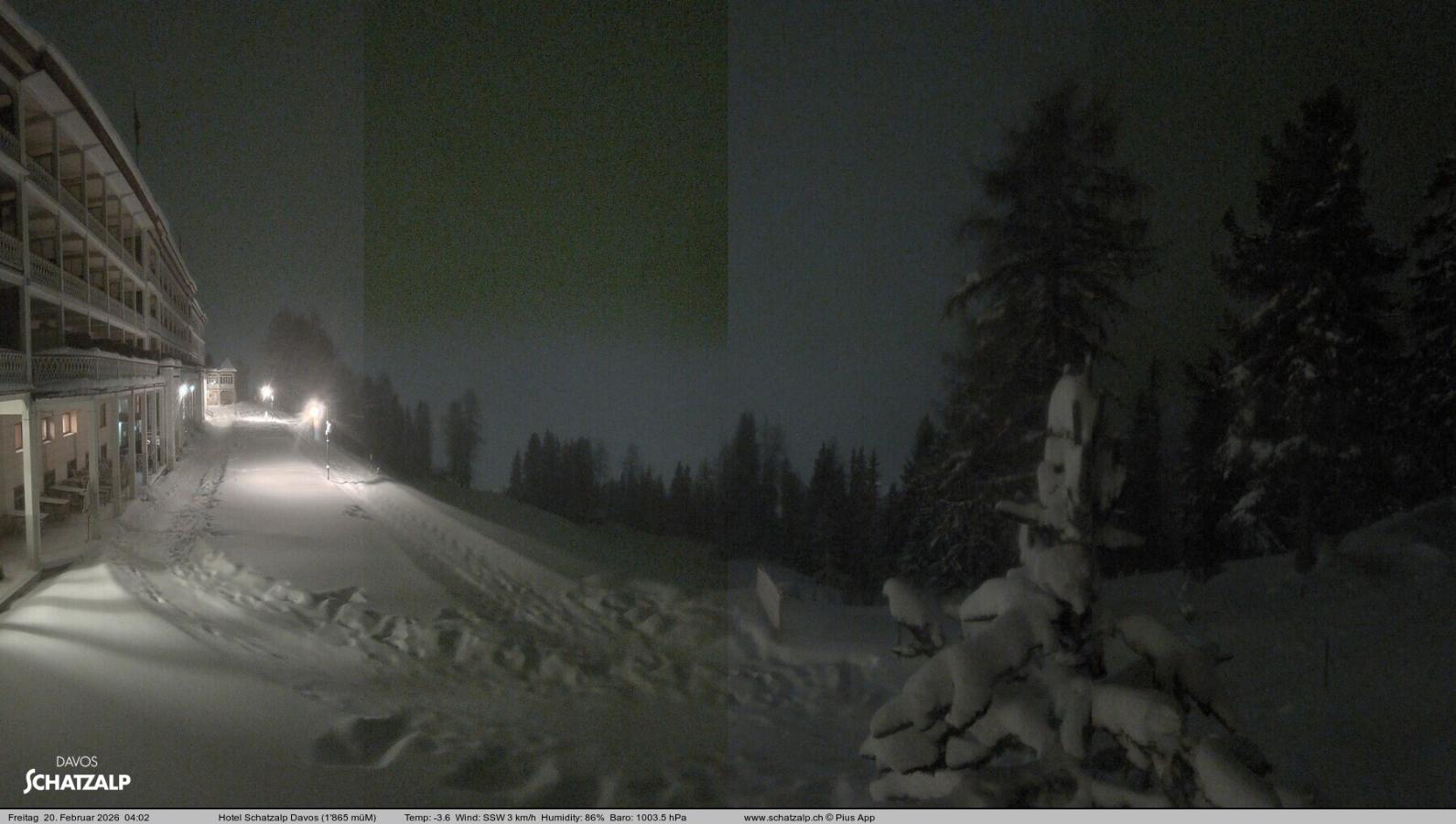 Webcam Davos Jakobshorn: Terasse Hotel Schatzalp