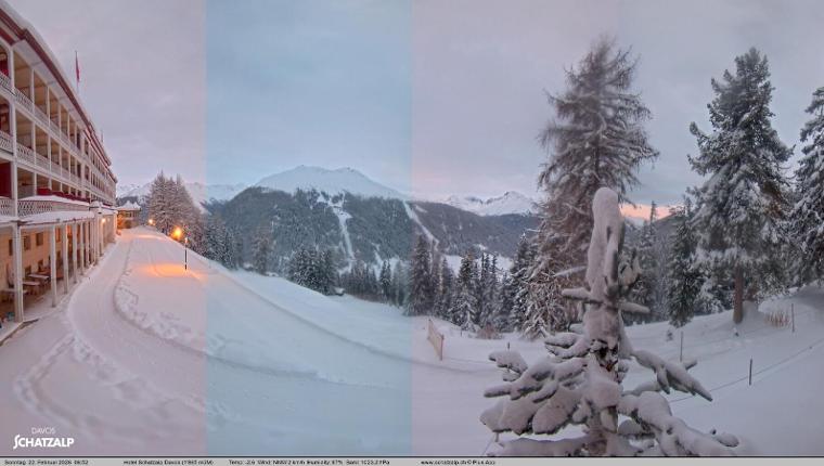 Webcam Davos Jakobshorn: Terasse Hotel Schatzalp