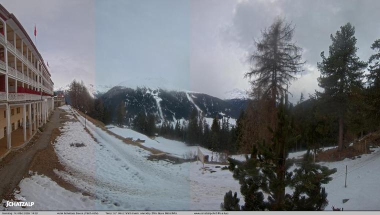 Webcam Davos Jakobshorn: Terasse Hotel Schatzalp