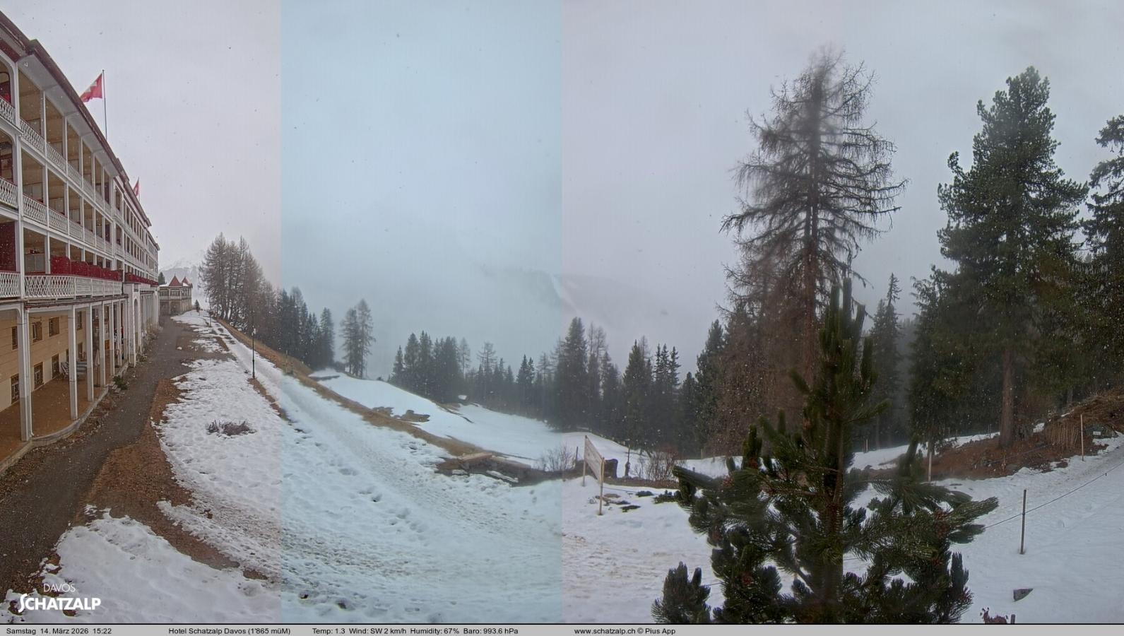 Webcam Davos Jakobshorn: Terasse Hotel Schatzalp
