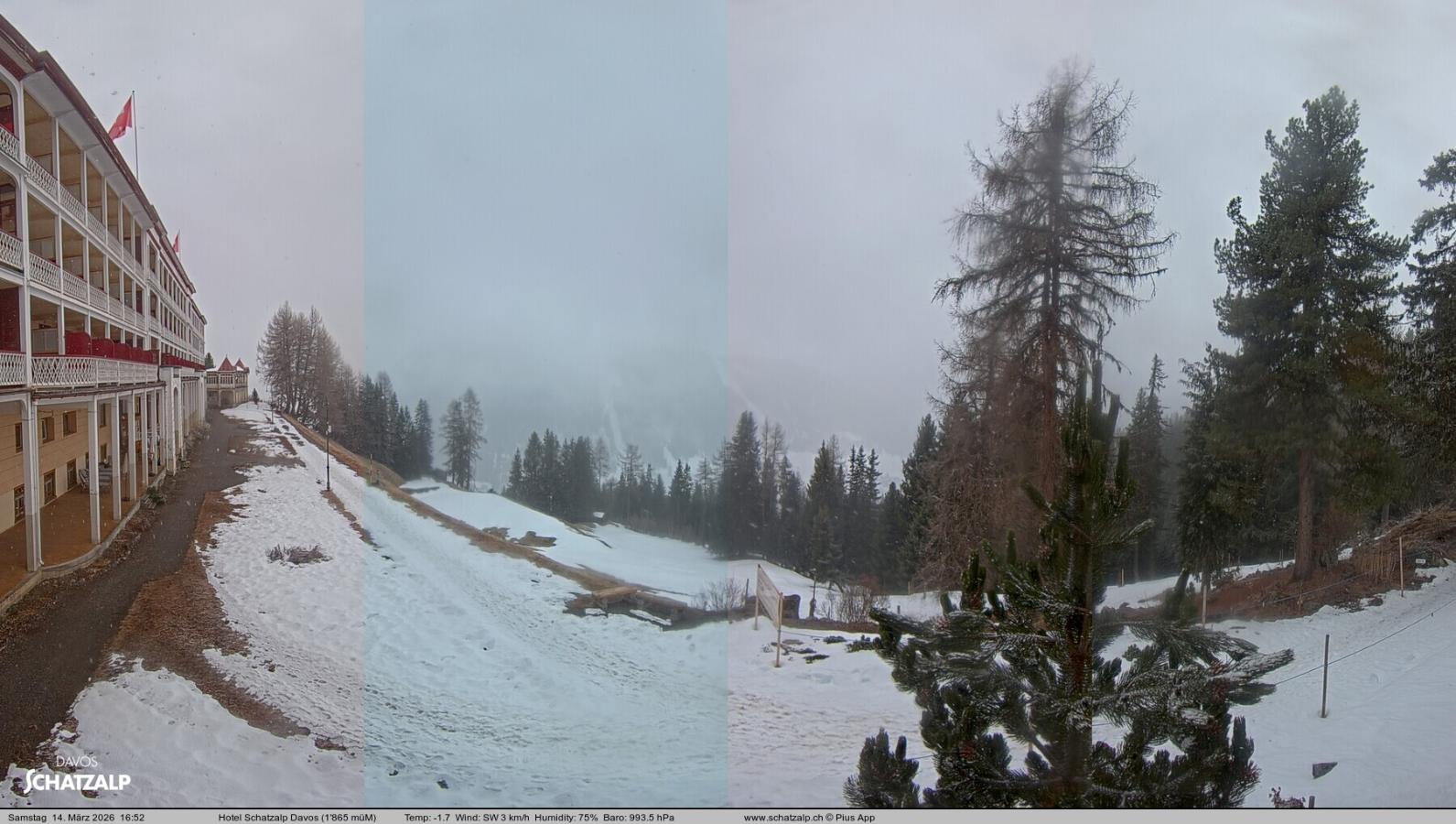 Webcam Davos Jakobshorn: Terasse Hotel Schatzalp