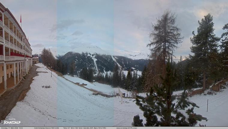 Webcam Davos Jakobshorn: Terasse Hotel Schatzalp