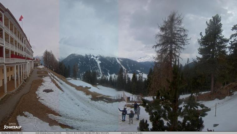Webcam Davos Jakobshorn: Terasse Hotel Schatzalp