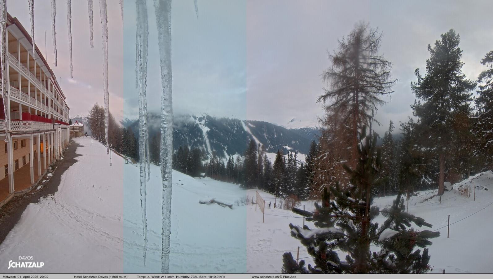 Webcam Davos Jakobshorn: Terasse Hotel Schatzalp
