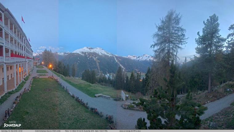 Webcam Davos Jakobshorn: Terasse Hotel Schatzalp