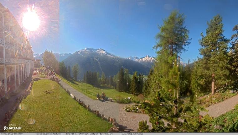 Webcam Davos Jakobshorn: Terasse Hotel Schatzalp