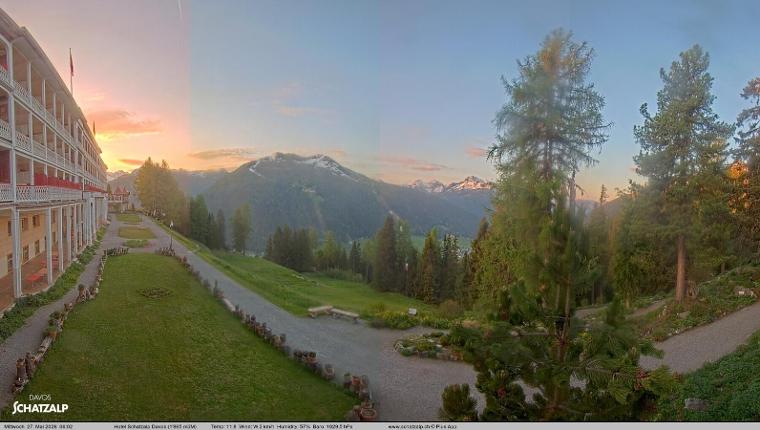 Webcam Davos Jakobshorn: Terasse Hotel Schatzalp