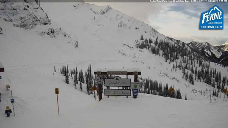 Webcam Fernie: Cedar Bowl