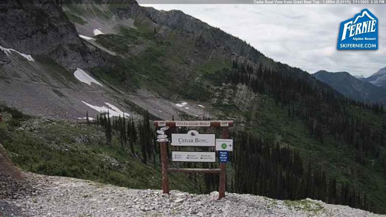 Webcam Fernie: Cedar Bowl